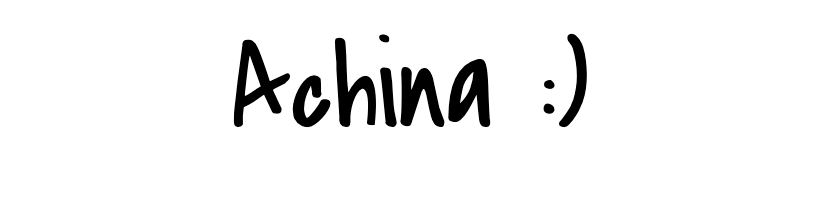 Achina Mayya signature