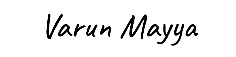 Varun Mayya signature